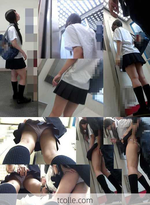 【再販】制服娘のわし掴み幼尻パンツずり下げでワレメまで晒された非道痴かん行為編