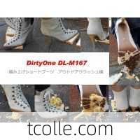 DirtyOne DL-M167 4K ピンヒールショートブーツ　アウトドアクラッシュ