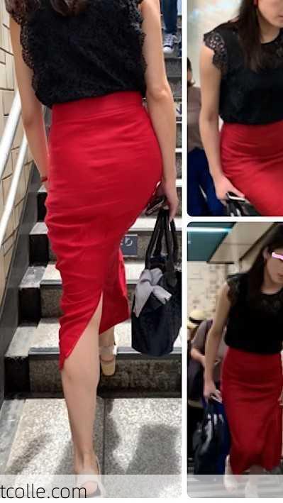 【OLシリーズ】赤いスカートを履いたエロマダム達！しかも美人美尻！【150】