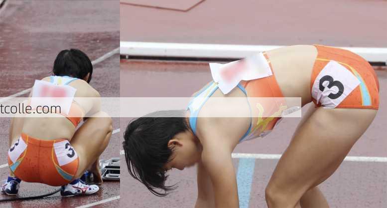  【再販】0564_02 2019年全国都道府県別大会 成年女子400m ２, ３組目　オレンジ色＆赤色ユニフォーム選手