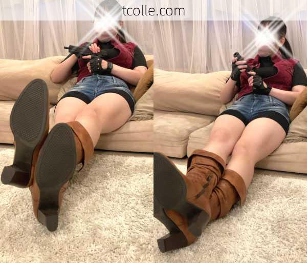  コスプレイヤーのガニ股座りブーツ 姉の友達はコスプレイヤー8